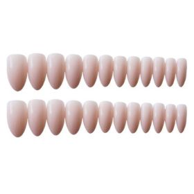 Nude Pink Fake Nails Full Cover Long False Nails Art Tips Decoration Fake Nails