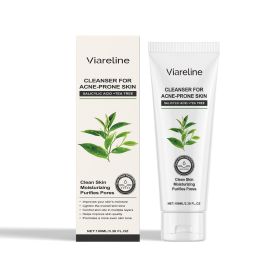 Viareline Green Tea Cleansing Gel Gloss Oil Control Clean Balance Skin Moisturizing Moisturizing Skincare Set