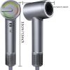 Hair dryer, 16,000 RPM portable professional ion hair dryer, 500 million negative ions, fast drying, low noise, with diffuser and nozzle, light weight