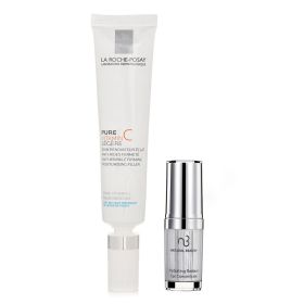 LA ROCHE POSAY - La Roche Posay Pure Vitamin C Light Anti-Wrinkle Firming Moisturising Filler 30ml X Natural Beauty Hydrating Radiant Eye Conc 2pcs