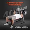 VEVOR Weight Bench, Adjustable Weight Bench for Full Body Workout, 400lbs Exercise Sit up Bench for Home Gym Strength Training