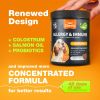 Dog Allergy Relief Chews Itch Relief for Dogs Anti Itch Dog Allergy Chews US Formulated Dog Itching Skin Relief with Salmon Oil Immune Health Seasonal