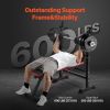 VEVOR 6-in-1 Weight Bench Set, 600lbs Adjustable Workout Bench Press, Exercise Sit up Bench for Home Gym Strength Training