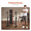 VEVOR 6-in-1 Weight Bench Set, 600lbs Adjustable Workout Bench Press, Exercise Sit up Bench for Home Gym Strength Training