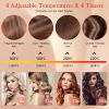 Automatic Curling Iron, Ceramic Ionic Auto-Rotating Hair Curling Wand with Anti-Stuck Technology - Black