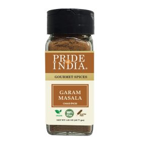 Pride of India | Garam Masala Ground | Warming Spice Blend for Variety of Dishes | Flavorful Mix for Curries and Pilafs | Easy to Use | Ideal for (size: 2.2 oz)