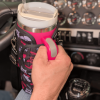 40 oz Insulated Tumbler with Handle, Straw & Trucker Camo Sleeve – Leakproof Stainless Steel Travel Cup